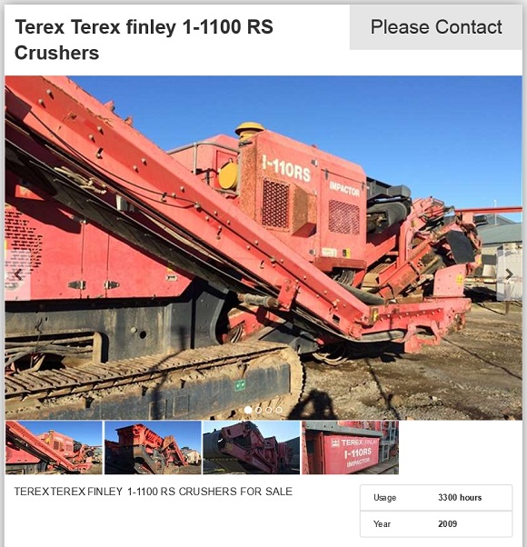 Terex-Finley-Crusher-for-sale