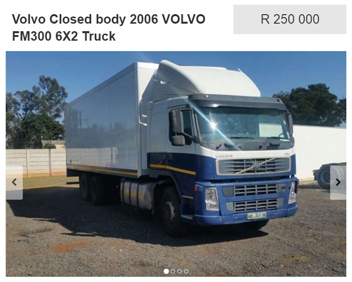 fm300 volvo truck listed on truck and trailer
